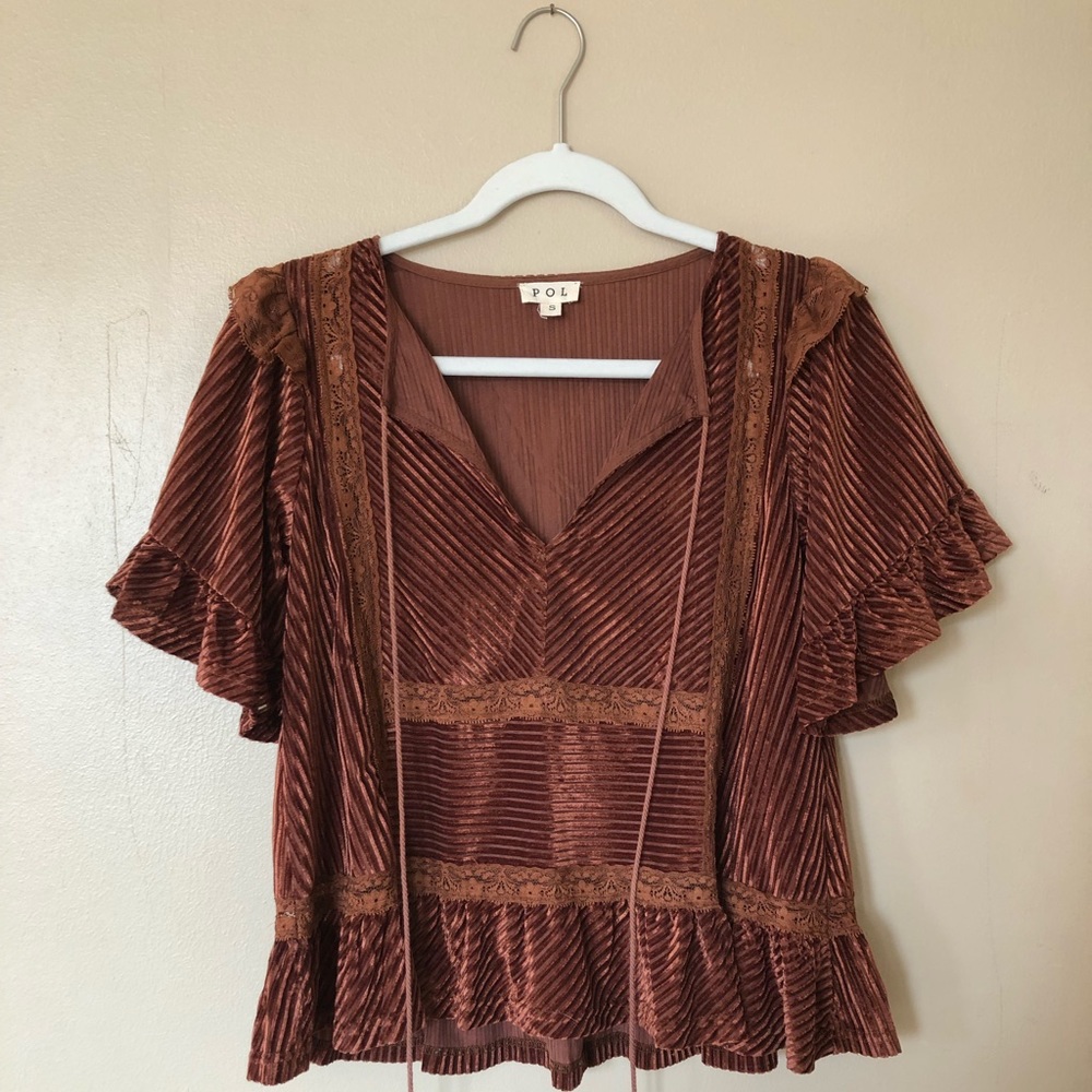 POL Velvet Corduroy Shirt
